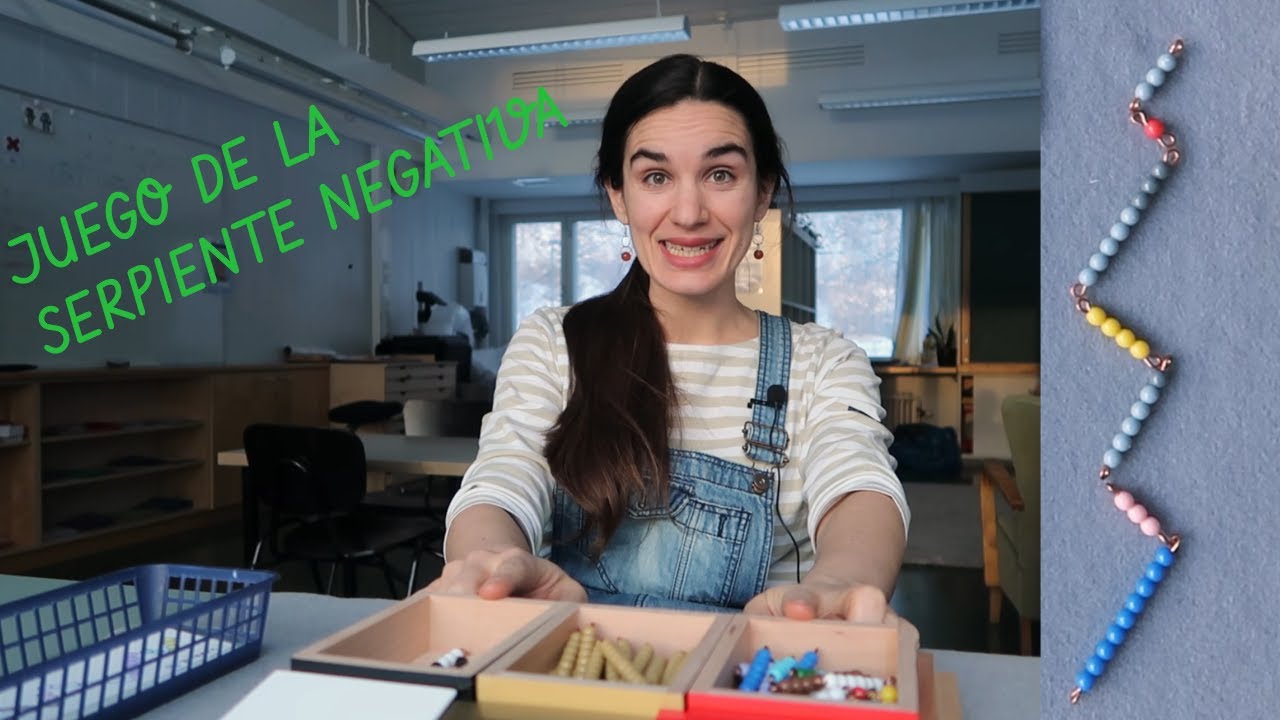 🐍Serpiente Negativa ➖ MATEMÁTICAS MONTESSORI