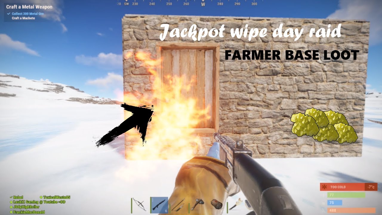 Jackpot Wipeday Raid + Rust Vanilla (Rust Highlights)