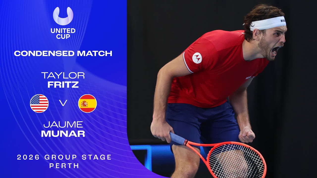Taylor Fritz v Jaume Munar Condensed Match | United Cup 2026 2026 Round Robin