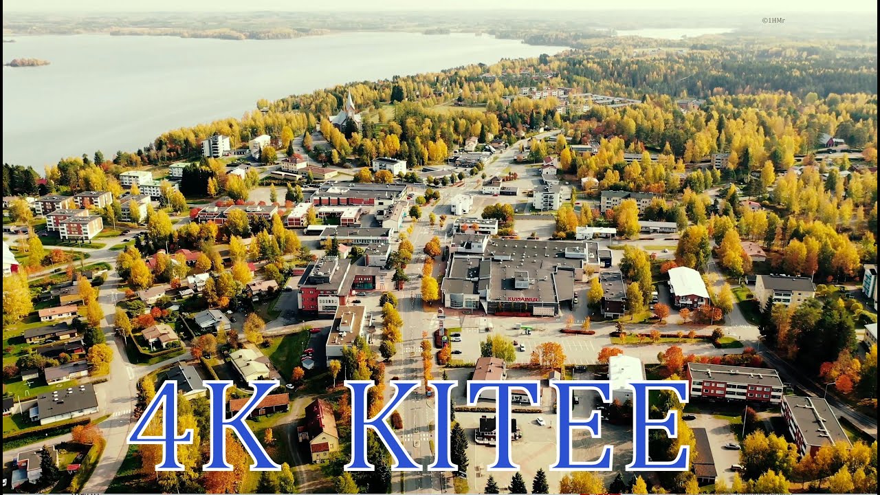 KITEE autumn colors 4K FINLAND from air