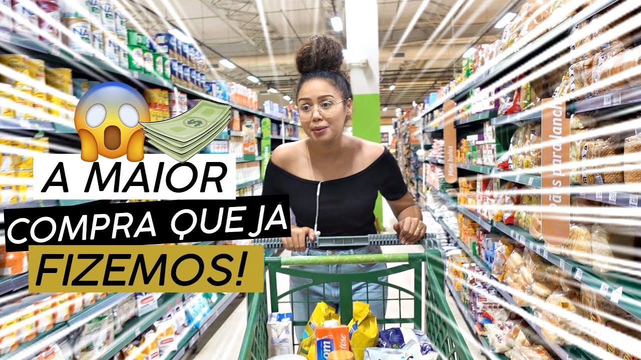 FIZEMOS NOSSA PRIMEIRA COMPRA DE SUPERMERCADO !