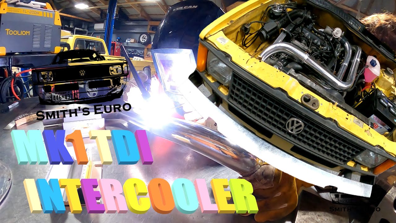 BUILDING AN INTERCOOLER FROM SCRAPS MK1 TDI GARAGE BUILT