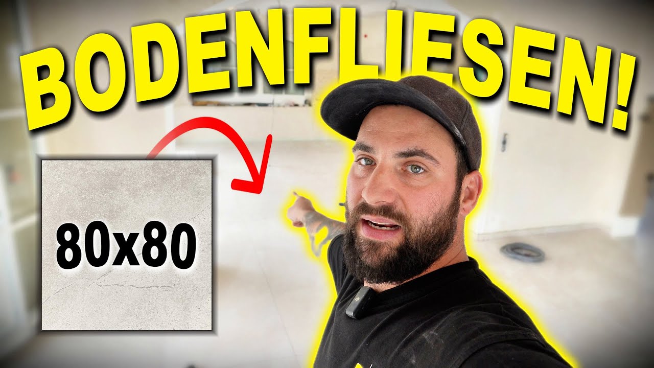 80x80cm BODENFLIESEN verlegen - Ein WUNDERSCHÖNES Format