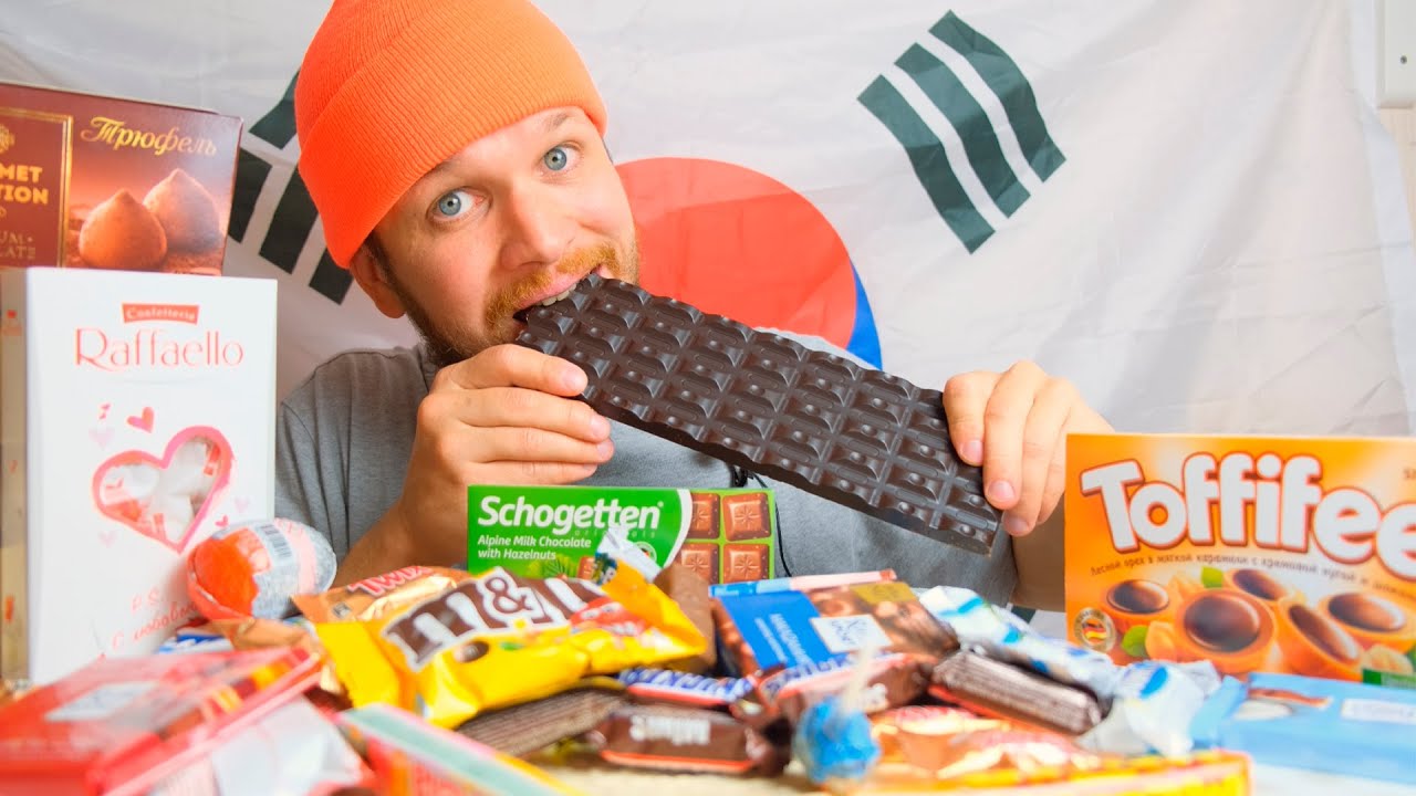 ASMR Chocolate Candy Bars Mukbang 먹방 (KINDER, TWIX, SNICKERS, Bounty, M&M's, MARS, Toffifee)