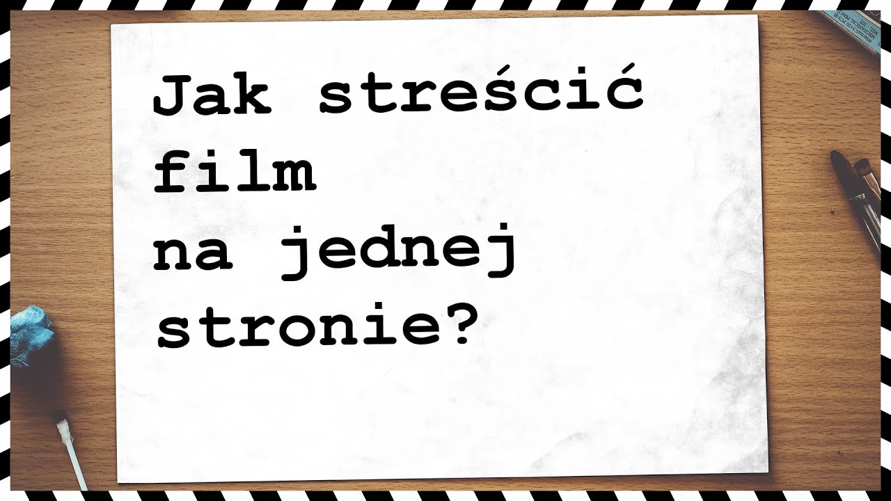 Jak napisać synopsis?