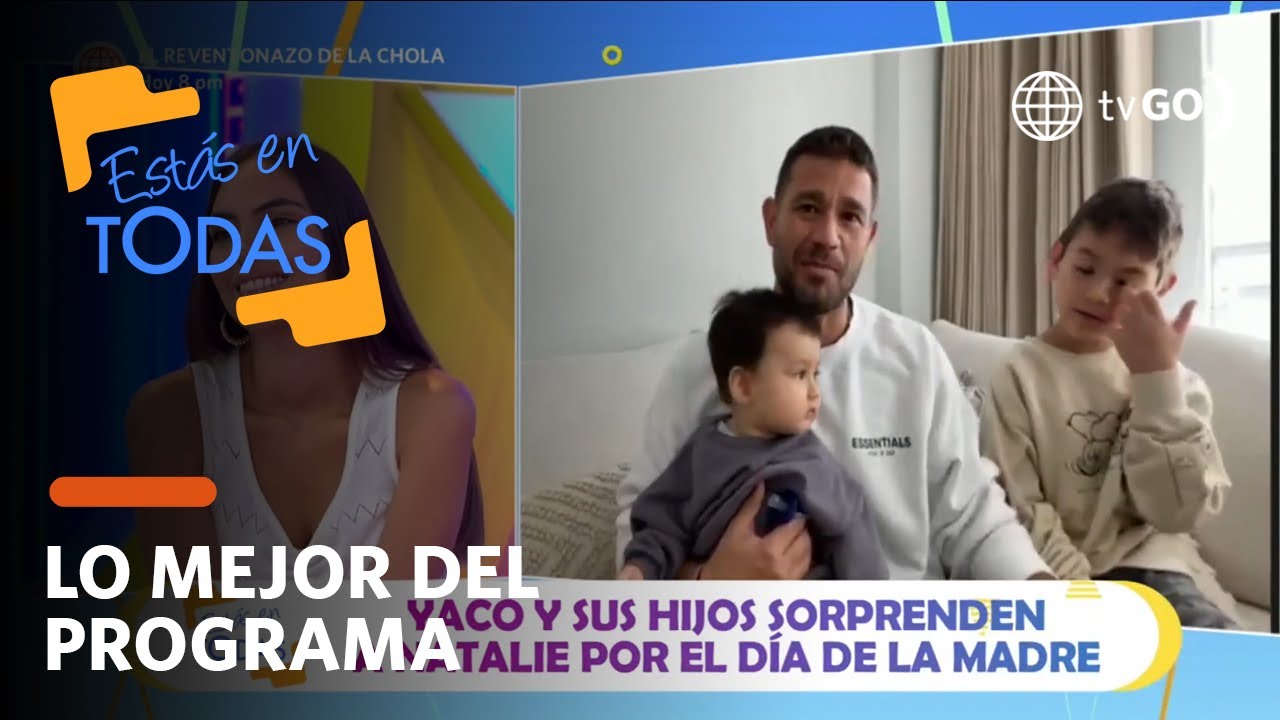 Estás en Todas: Natalie Vertiz recibió una sorpresa por el día de la madre