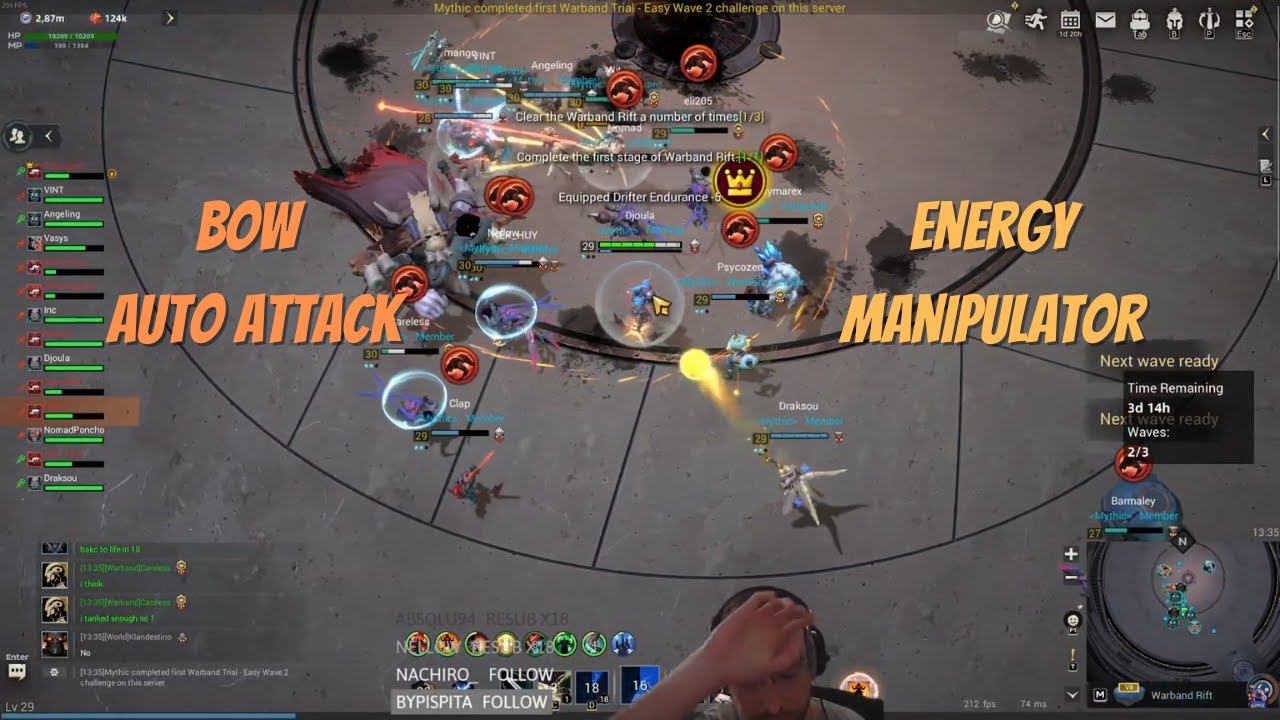 Warband Trial Energy Manipulator - Elektrix Bow Auto Attack - Warborne Above Ashes Playtest