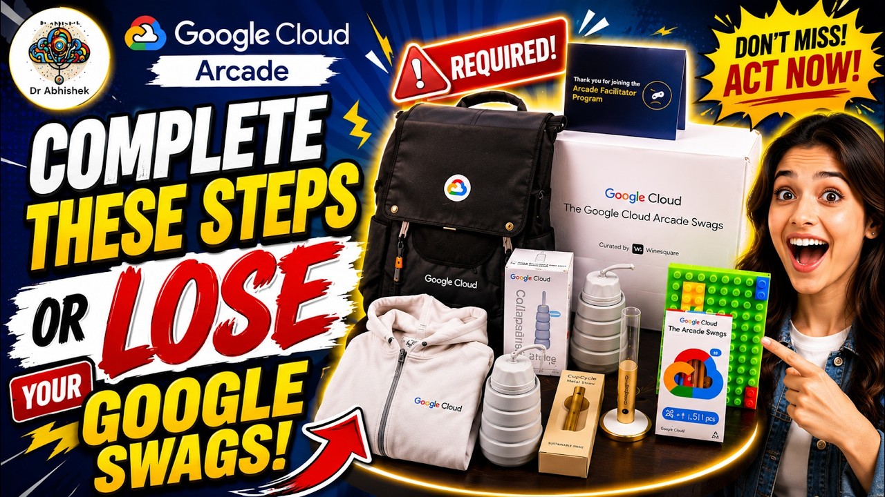 Выполните эти действия или ПОТЕРЯЕТЕ свой мерч от Google! | Google Cloud Arcade и Arcade Facilita...