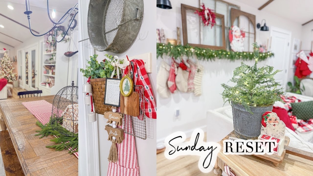 SUNDAY RESET // AFTER CHRISTMAS CLEAN UP // CHARLOTTE GROVE FARMHOUSE