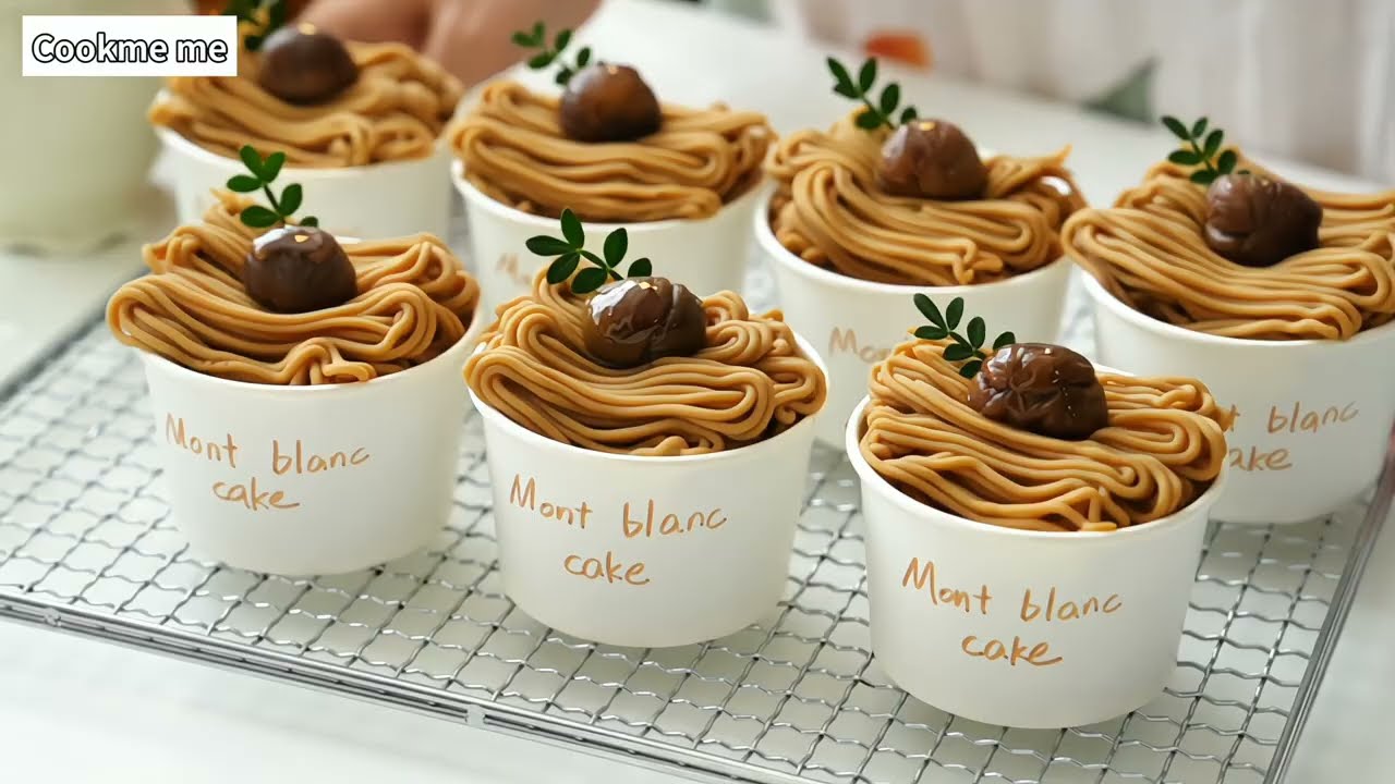 Chestnut Mont Blanc cake