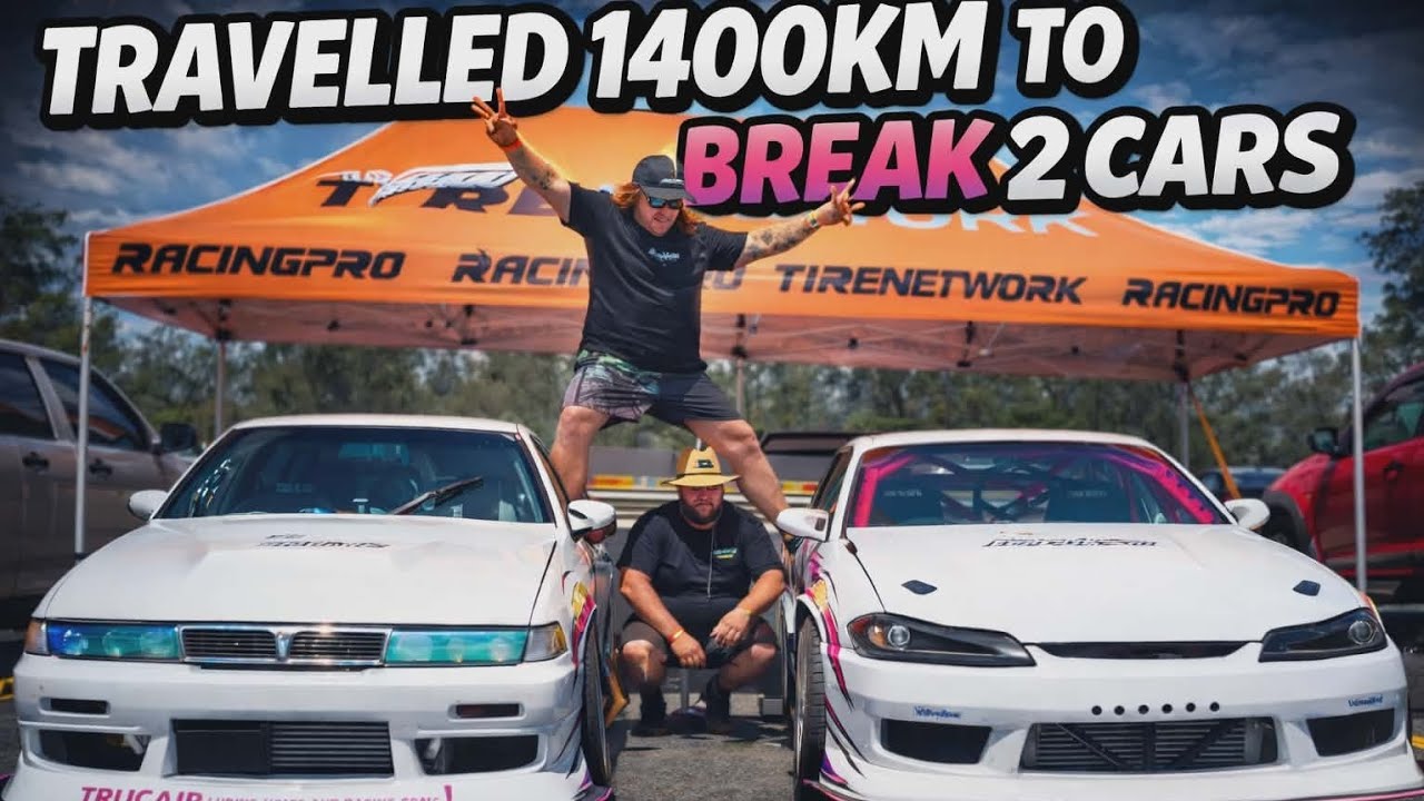 DRIFT WEEK HORROR AT QUEENSLAND RACEWAY FOR THE RB25DET S15 SILVIA & FORD BARRA A31 NISSAN CEFIRO