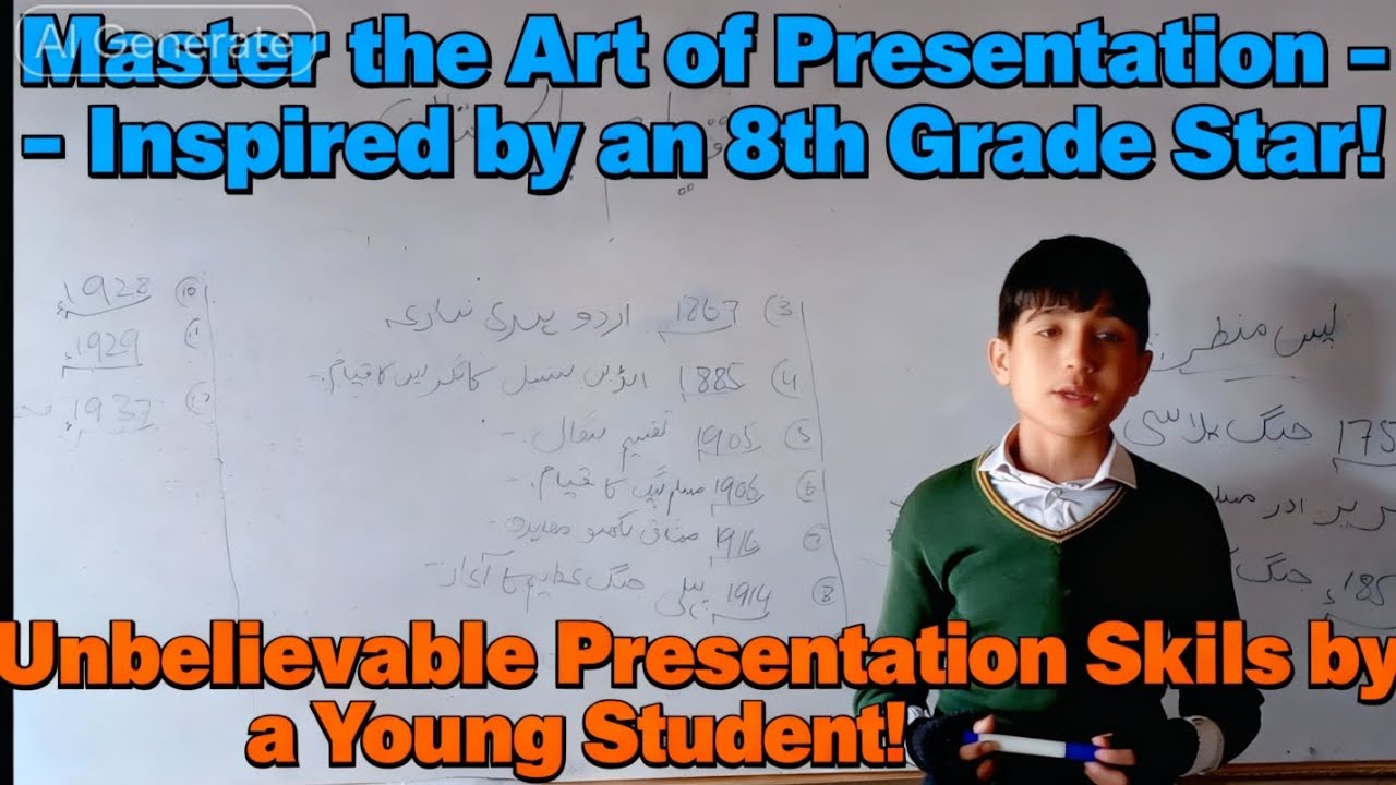 Master the Art of Presentation – Inspired by a 8th Grade Star!