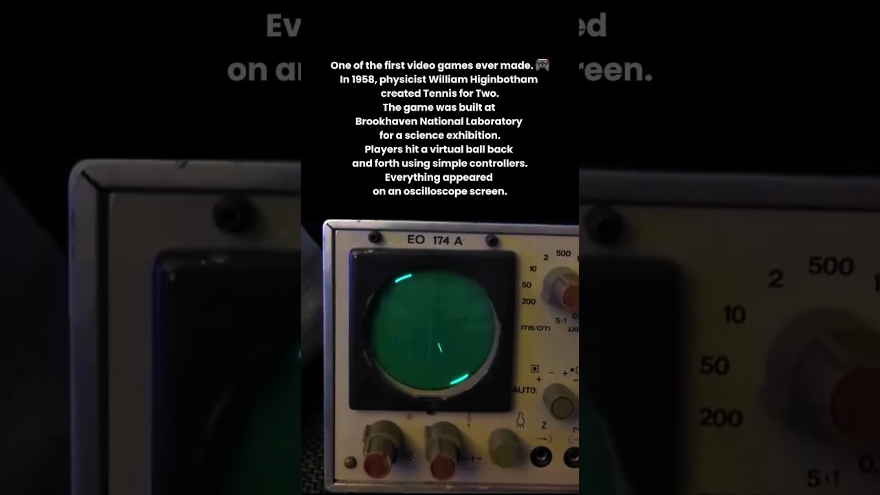 One of the first video games ever made 🎮 #gaminghistory #technology #didyouknow #shorts