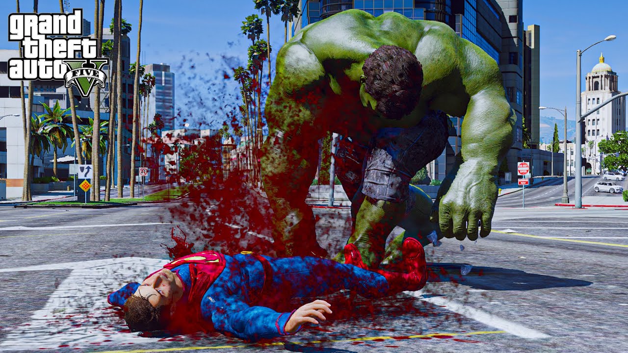 GTA 5 - Superman VS Hulk | The Ultimate Death Battle!