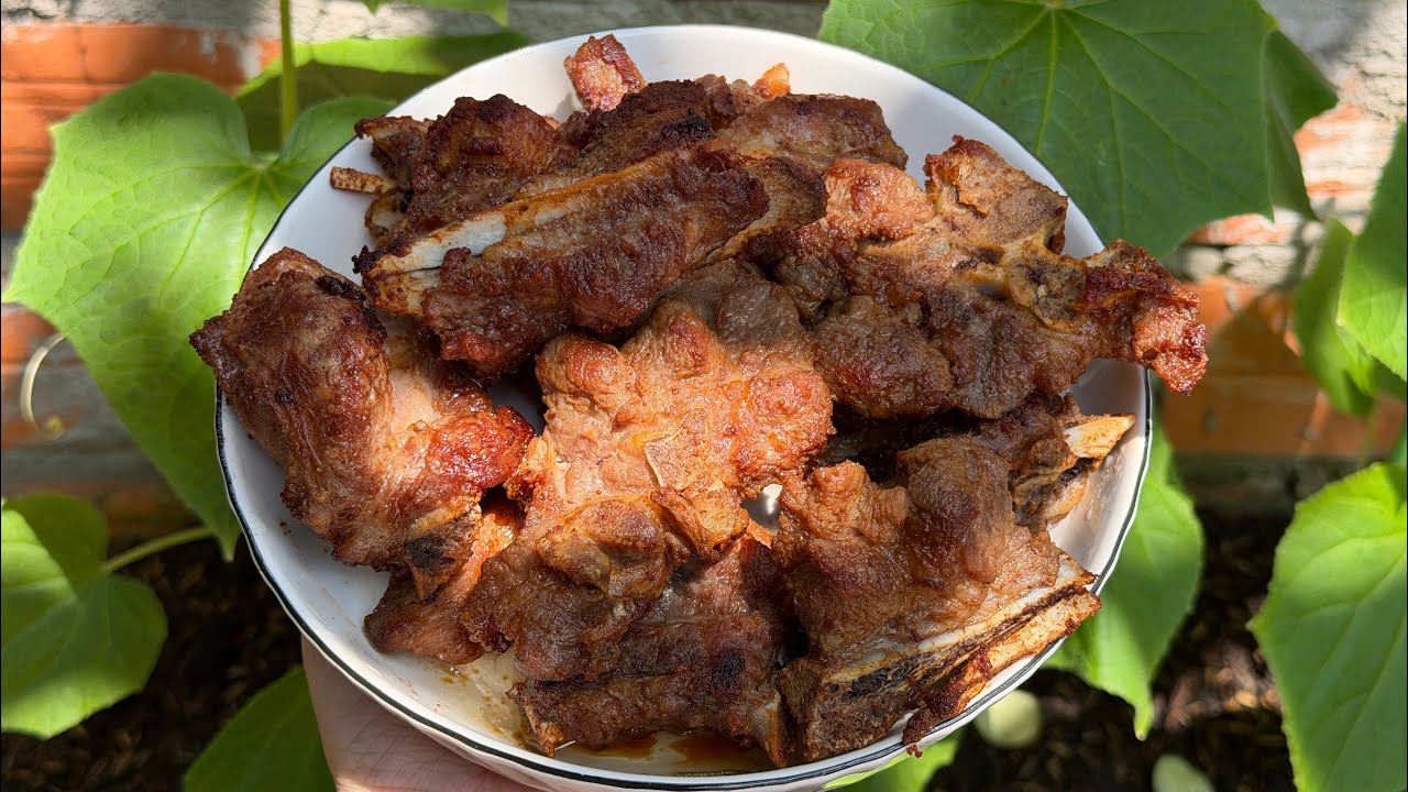 Thịt chiên + su xào đơn giản mà ngon #food #cooking #amthuc #mientay 