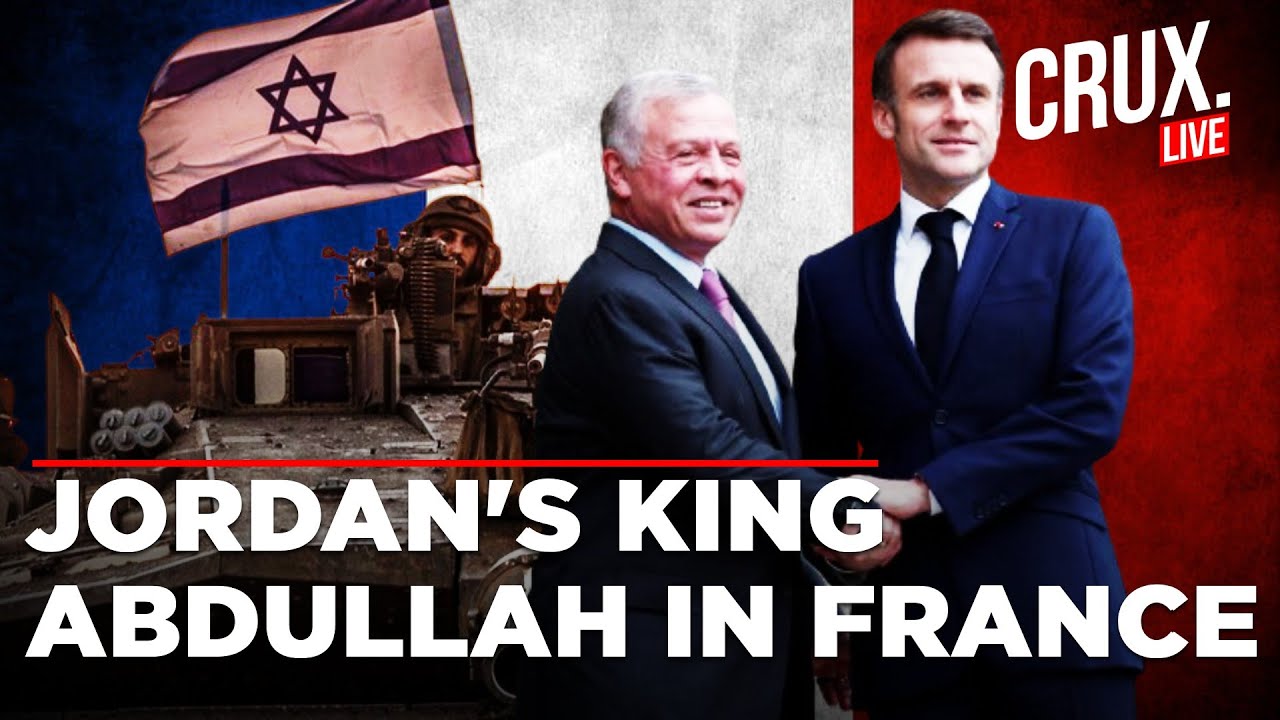 President Macron Welcomes Jordan's King Abdullah II & Queen Rania To France For Talks On Gaza