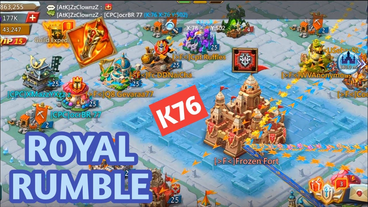 Emperors Clash at K76! OCRBR VS A7MED9 ! Best WoW this Week? Lordsmobile!