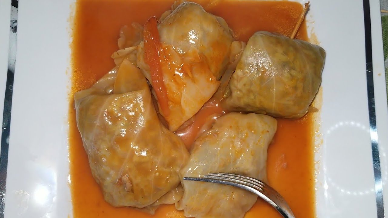 Niño envuelto dominicano paso a paso| Repollo relleno de arroz y carne