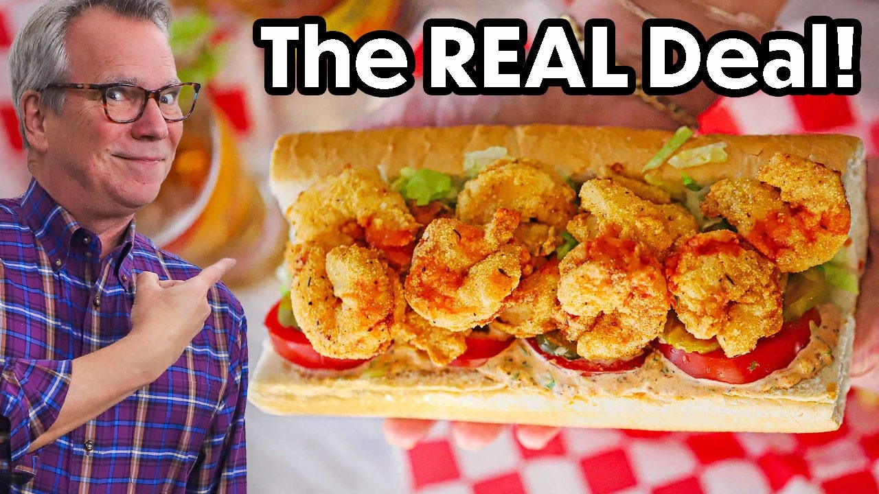 Authentic New Orleans Fried Shrimp Po-Boy