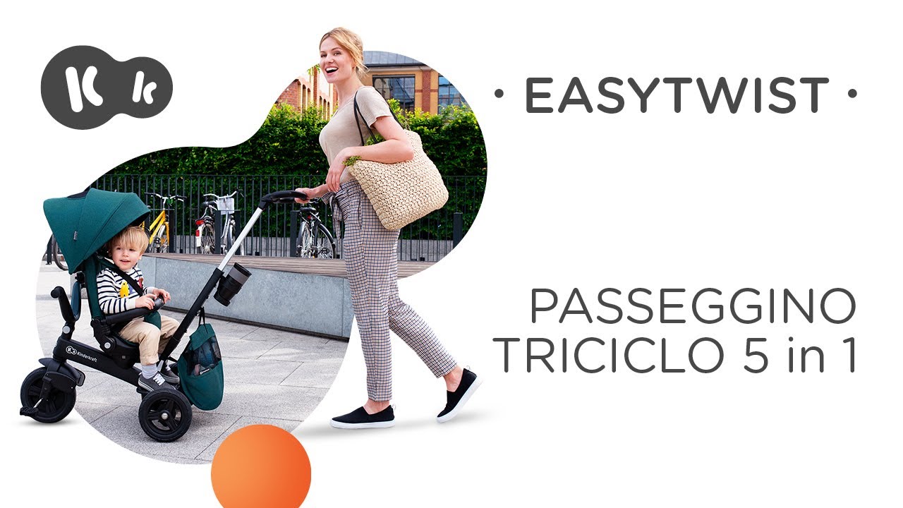 triciclo EASYTWIST Kinderkraft con sedile girevole