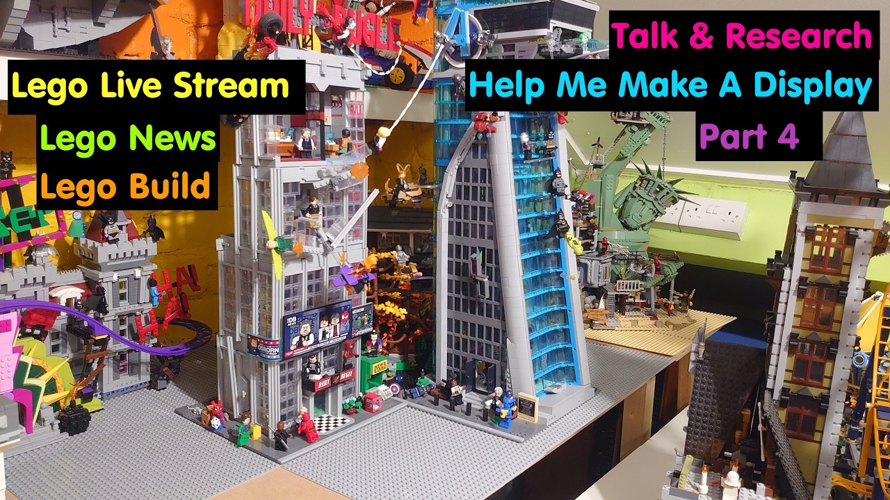 Help Me Make A Lego Display Part 4 | Talk Build & Research | Lego Live Stream