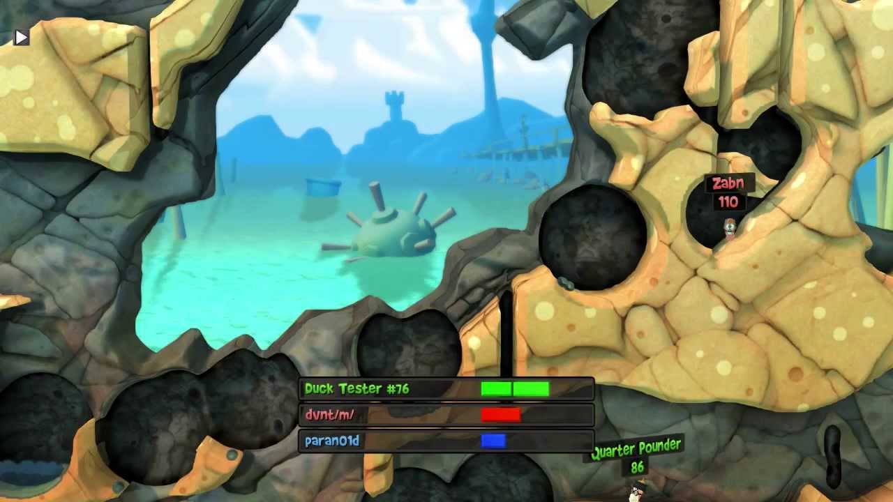 Worms Revolution w/ Friends! Beach War (Multiplayer)