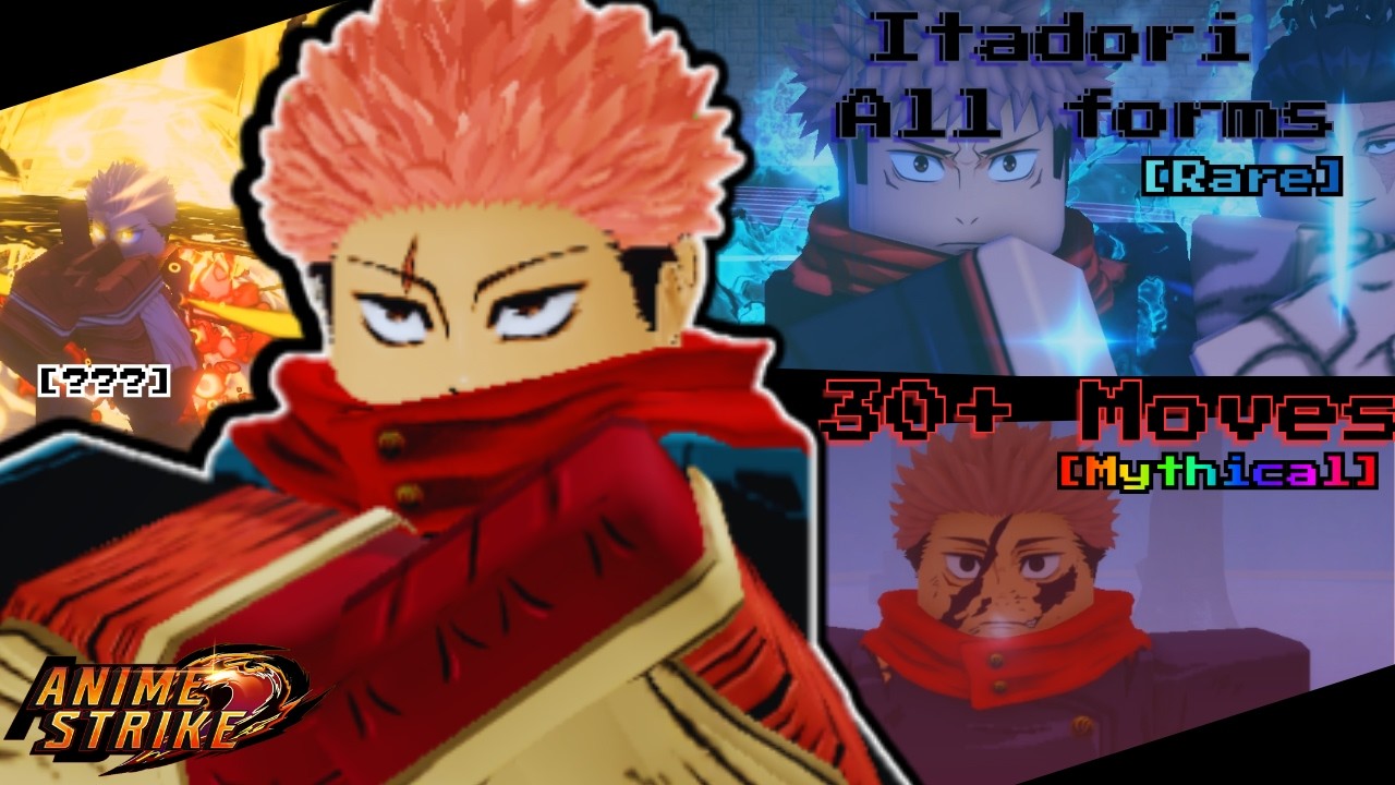 This game have All Itadori Forms with 30+ Moves [ Anime Strike ]