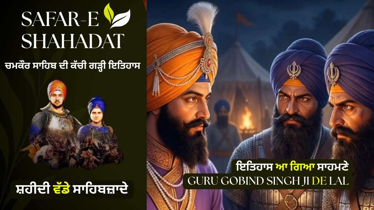 Safar-E-Shahadat Dashmesh Pita Guru Gobind Singh Ji | Chaar Sahibzade Shaheedi | Chamkaur Di Jung
