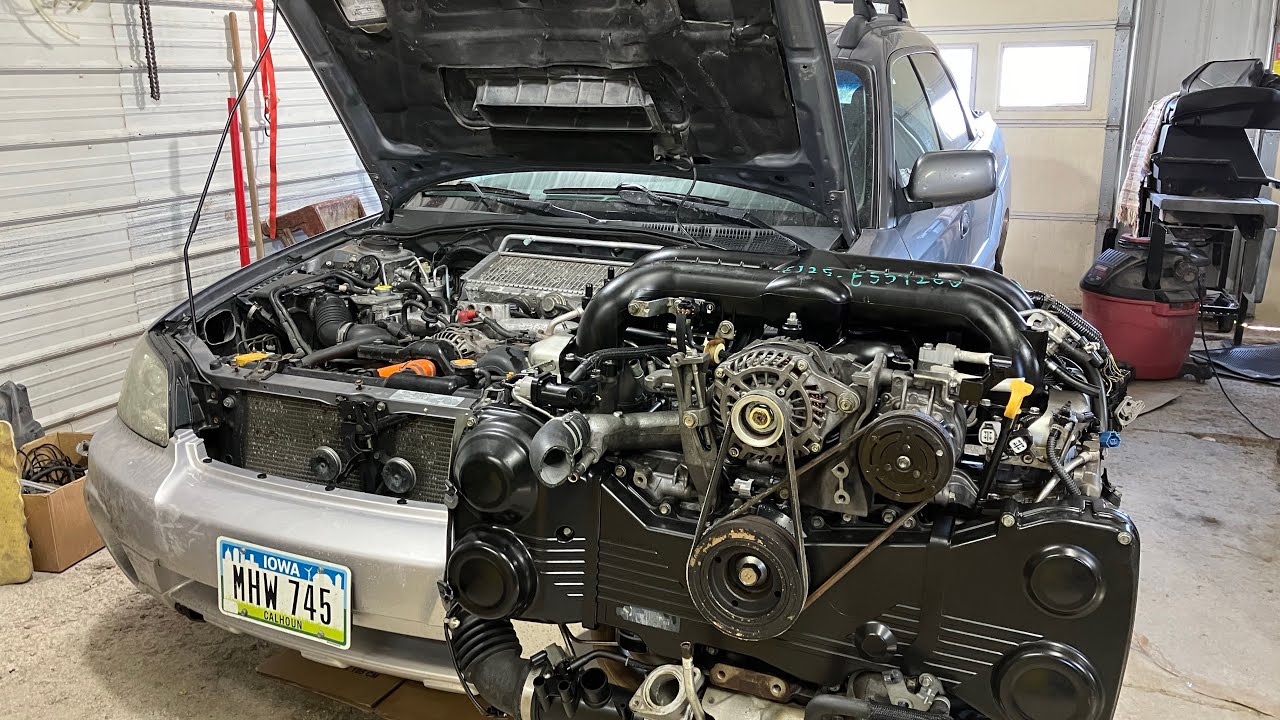 Subaru Baja Turbo EJ255 Engine Swap from 2010 JDM Legacy GT