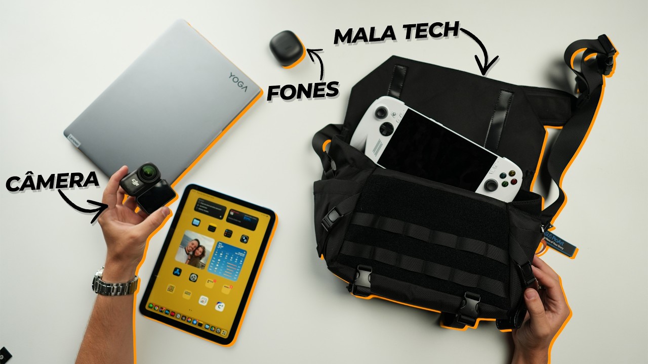 A MINHA BOLSA TECH! - um setup portatil dentro da mochila