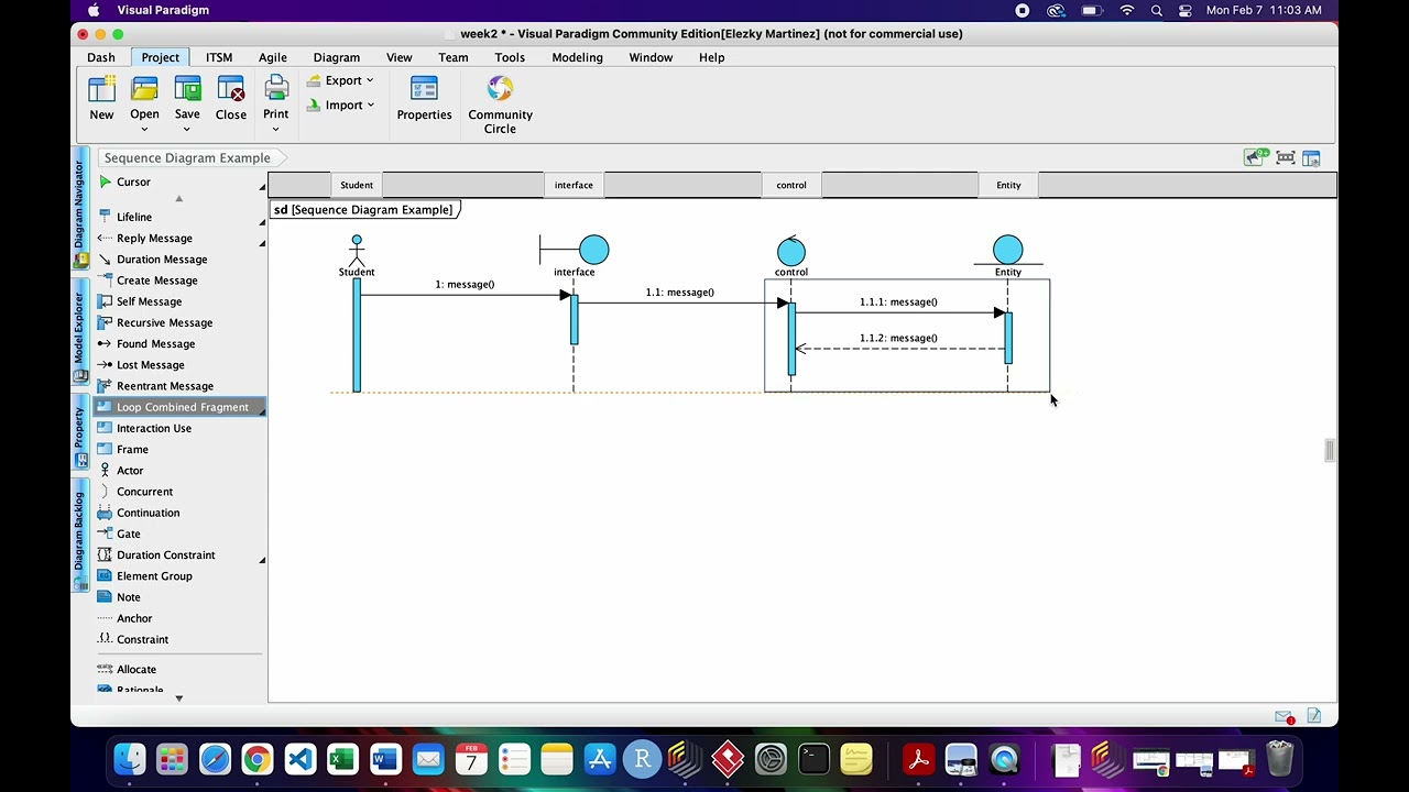 Visual Paradigm Sequence Diagram