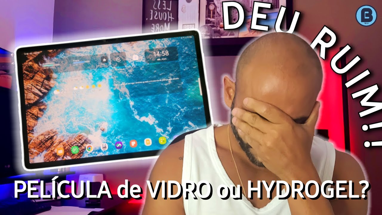 QUAL PELÍLULA APLICAR NO TABLETE? VIDRO OU HYDROGEL? MEU TAB S7 FE QUEBROU!!!