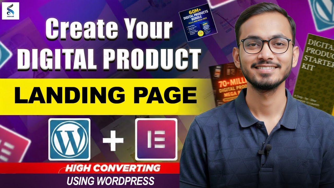 Create High Converting Digital Product Landing Page Using WordPress + Elementor 🔥