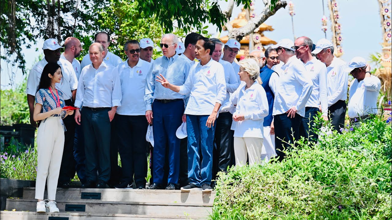 Momen Pemimpin G20 Tanam Mangrove, Tahura Bali, 16 November 2022