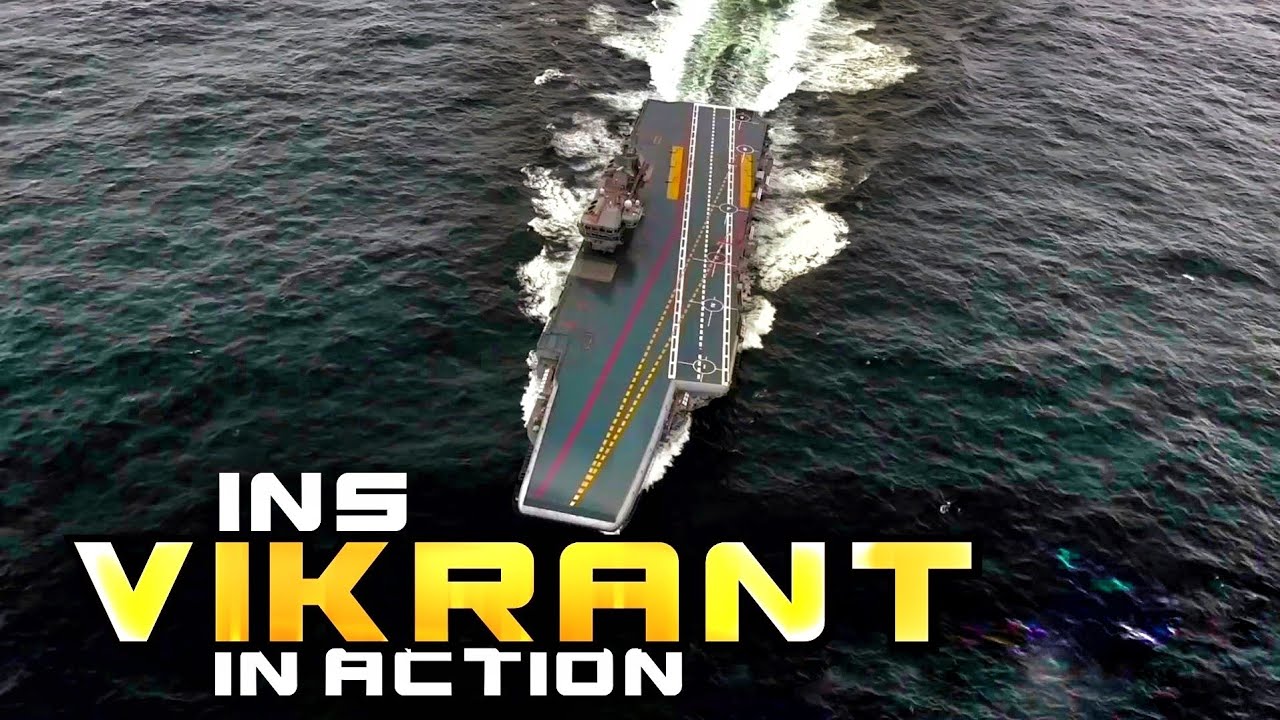INS VIKRANT IN ACTION THE NEW ERA BEGINS. INDIAN NAVY AIRCRAFT CARRIER