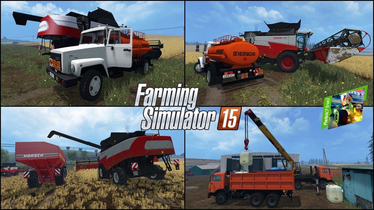 FS2015 - Один российский край - 169 - уборочная в разгаре. Переехали на другое поле