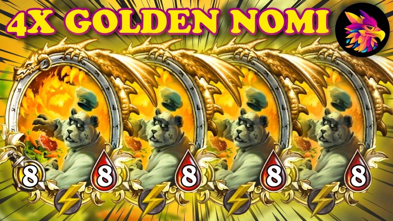 4 GOLDEN NOMI!!!! | Hearthstone Battlegrounds