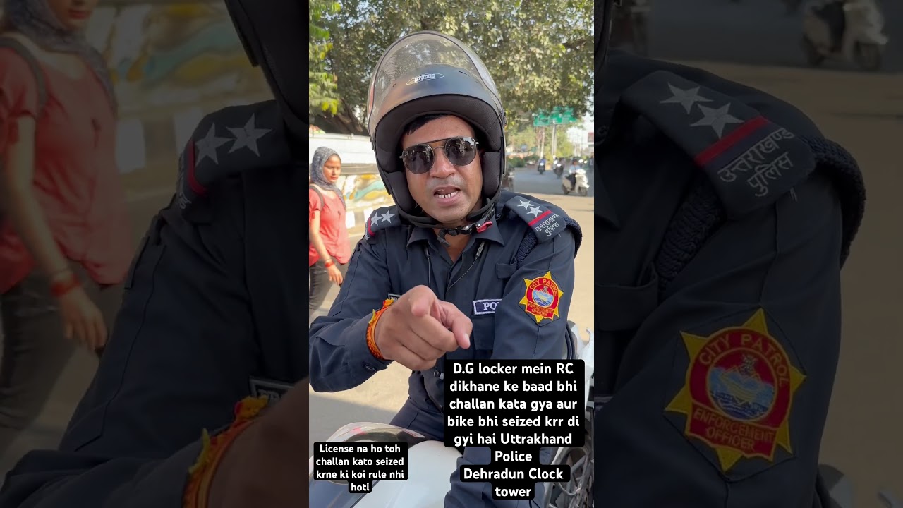Uttrakhand police 🤬🤬🤬 Challan after Showing RC and they seized my bike without any rule 🤬#uk07