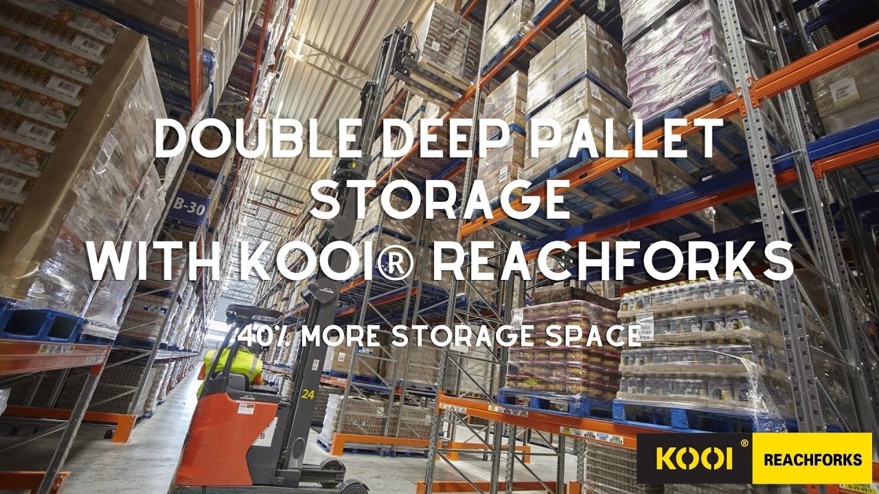 Double deep pallet stacking