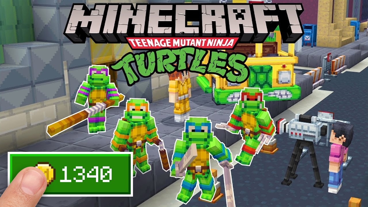 Черепашки-ниндзя в Minecraft?! Новое прохождение Bedrock DLC!