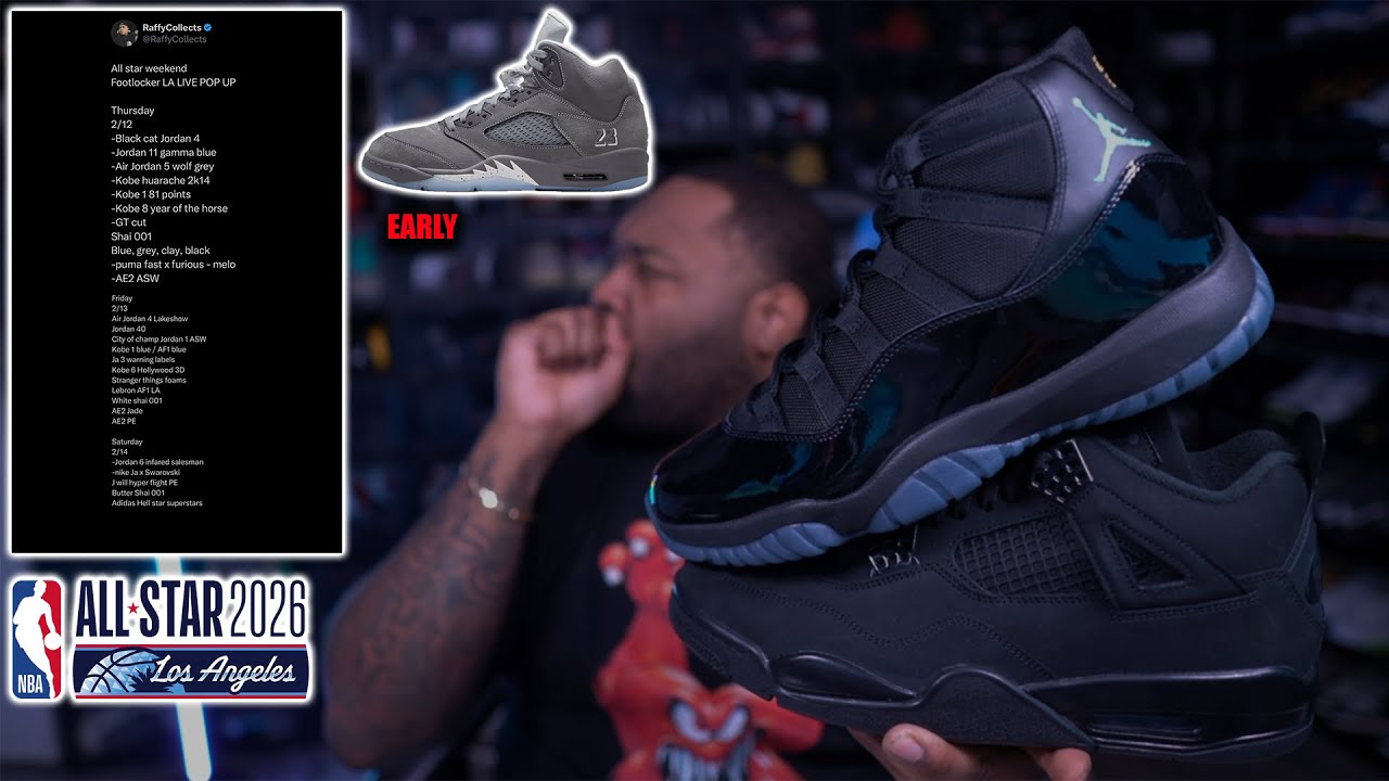 Они выйдут в начале следующей недели! Список всех ранних релизов Air Jordan к Матчу всех звёзд НБА.