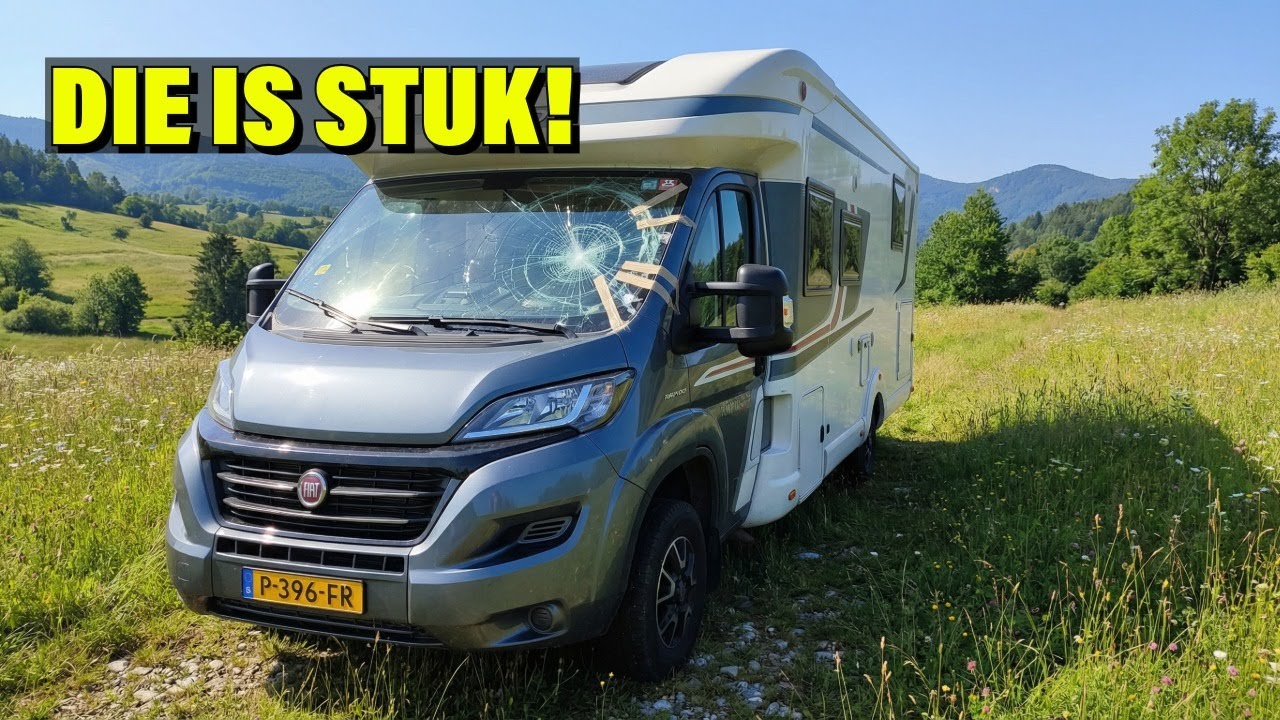 Camper voorruit kapot! Daar moet een nieuwe in! Hoe gaat dat in z'n werk?