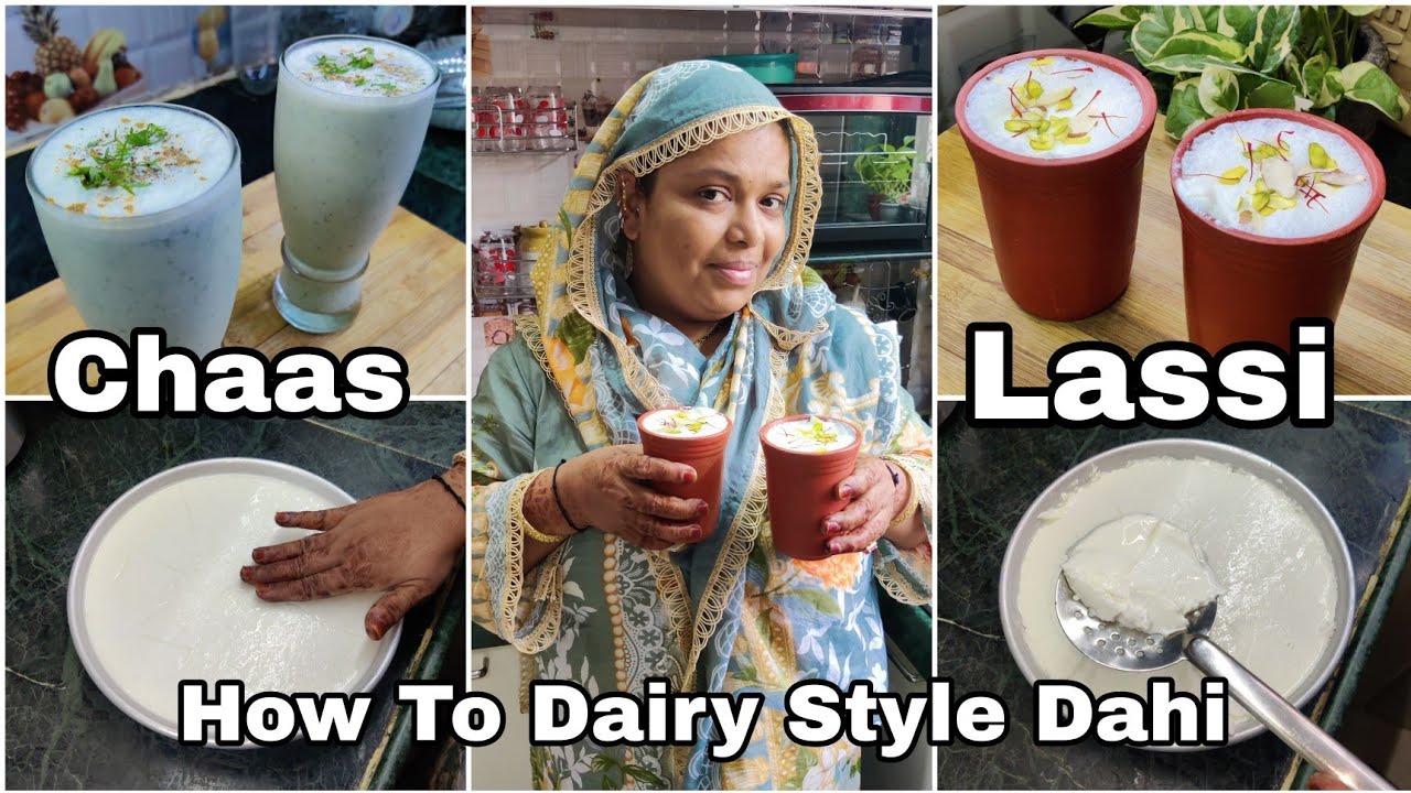 How To Make Dairy And Nagori Style Dahi At Home | Punjabi Lassi | Masala Chaas