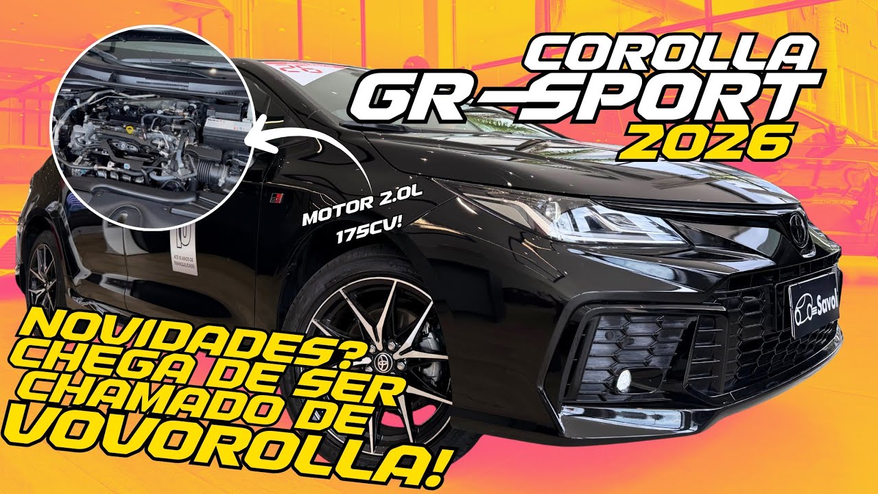 Novo Toyota Corolla Gr Sport 2026 - SERÁ QUE FICOU MELHOR!?