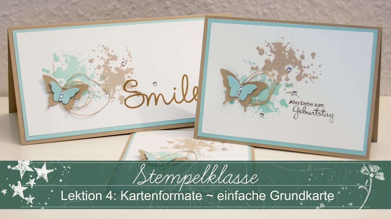 Stempelklasse #04 - Kartenformate - einfache Grundkarten - Stampin' Up!