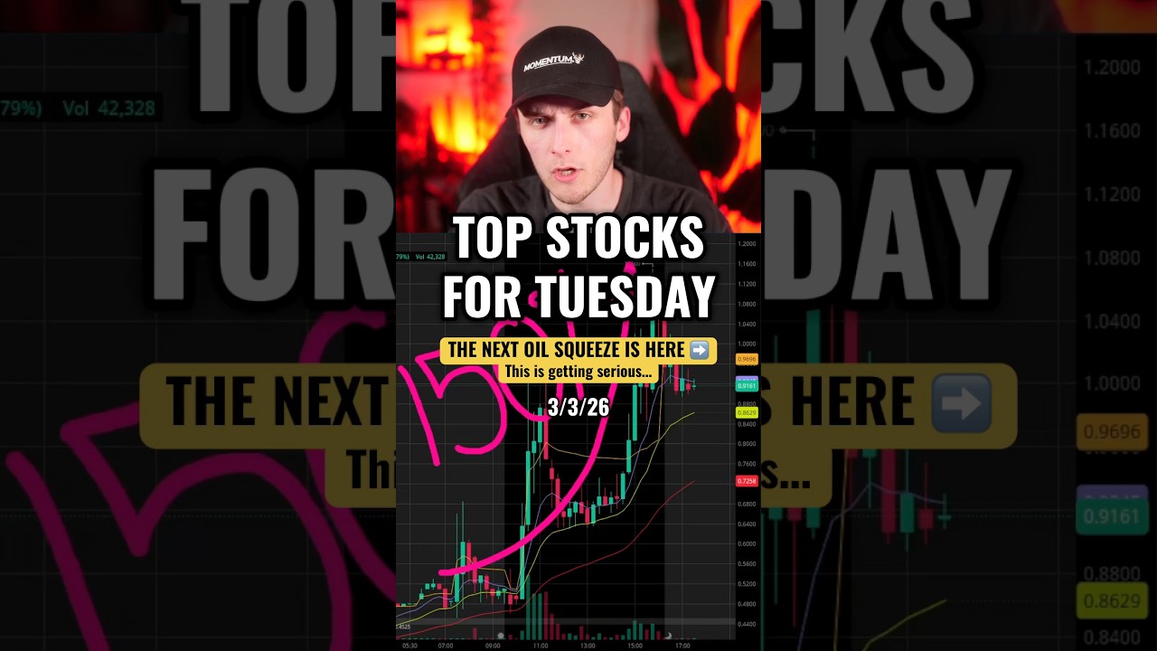 TOP 3 STOCKS TUESDAY 3/3/26 #daytrading #stockstowatch #momentum #howtotrade
