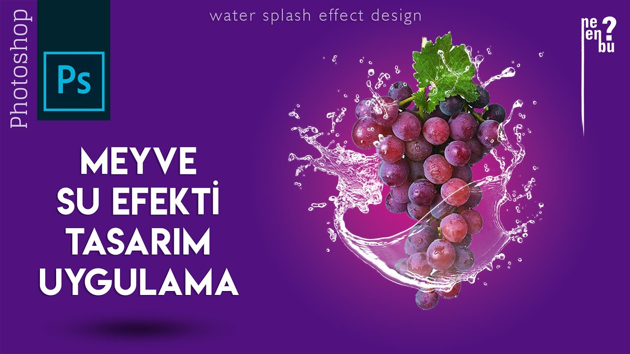 Meyveye Su Sı&ccedil;ratma Efekti Nasıl Yapılır? (Detaylı Anlatım) - Photoshop Eğitim Dersleri