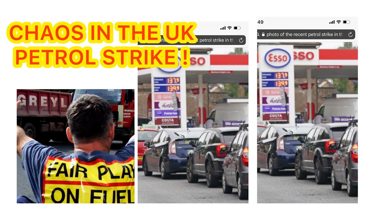 CHAOS IN LONDON PETROL ⛽️ SHORTAGE FROM  MORNING UNTIL LATE NIGHT
