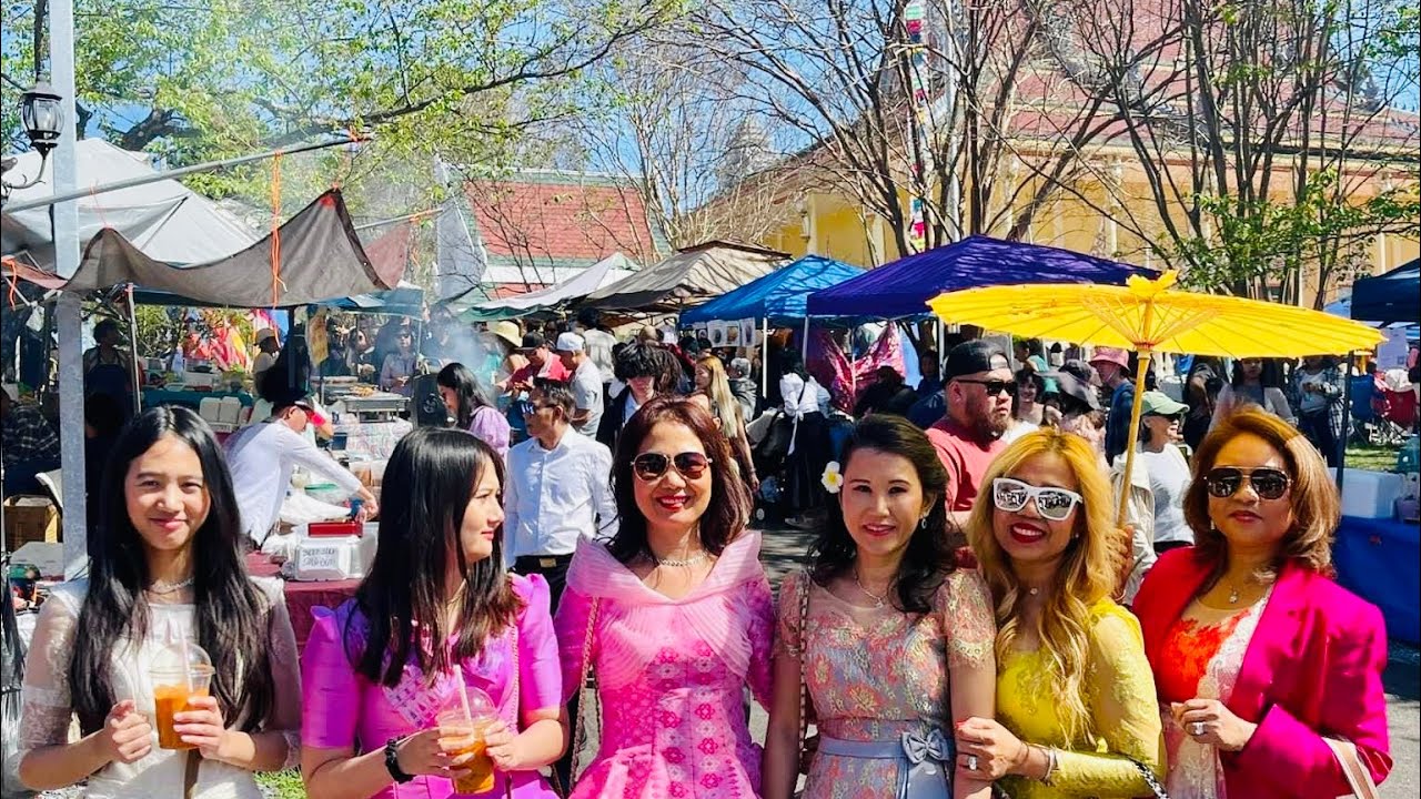 Khmer New Year 2024 East Coast USA Maryland biggest crowd street food vendors dancing with Somaly 2