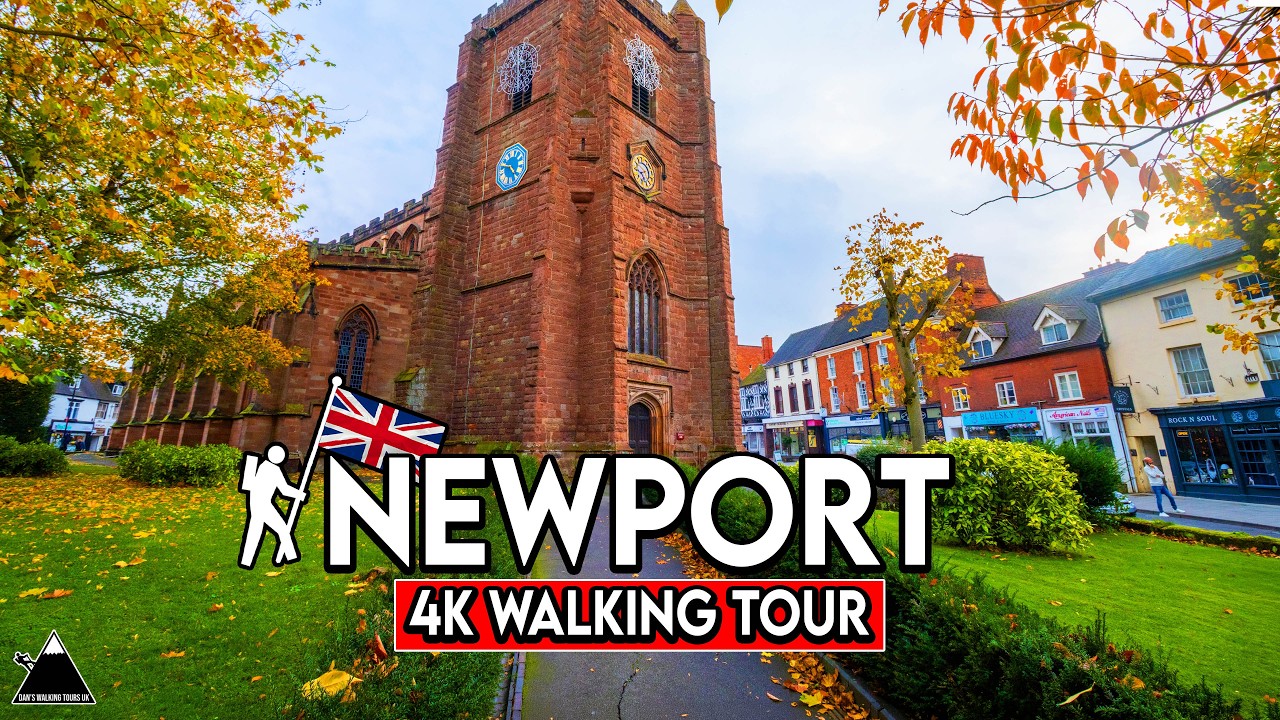 NEWPORT | 4K Walking Tour of Beautiful Town in Shropshire, UK
